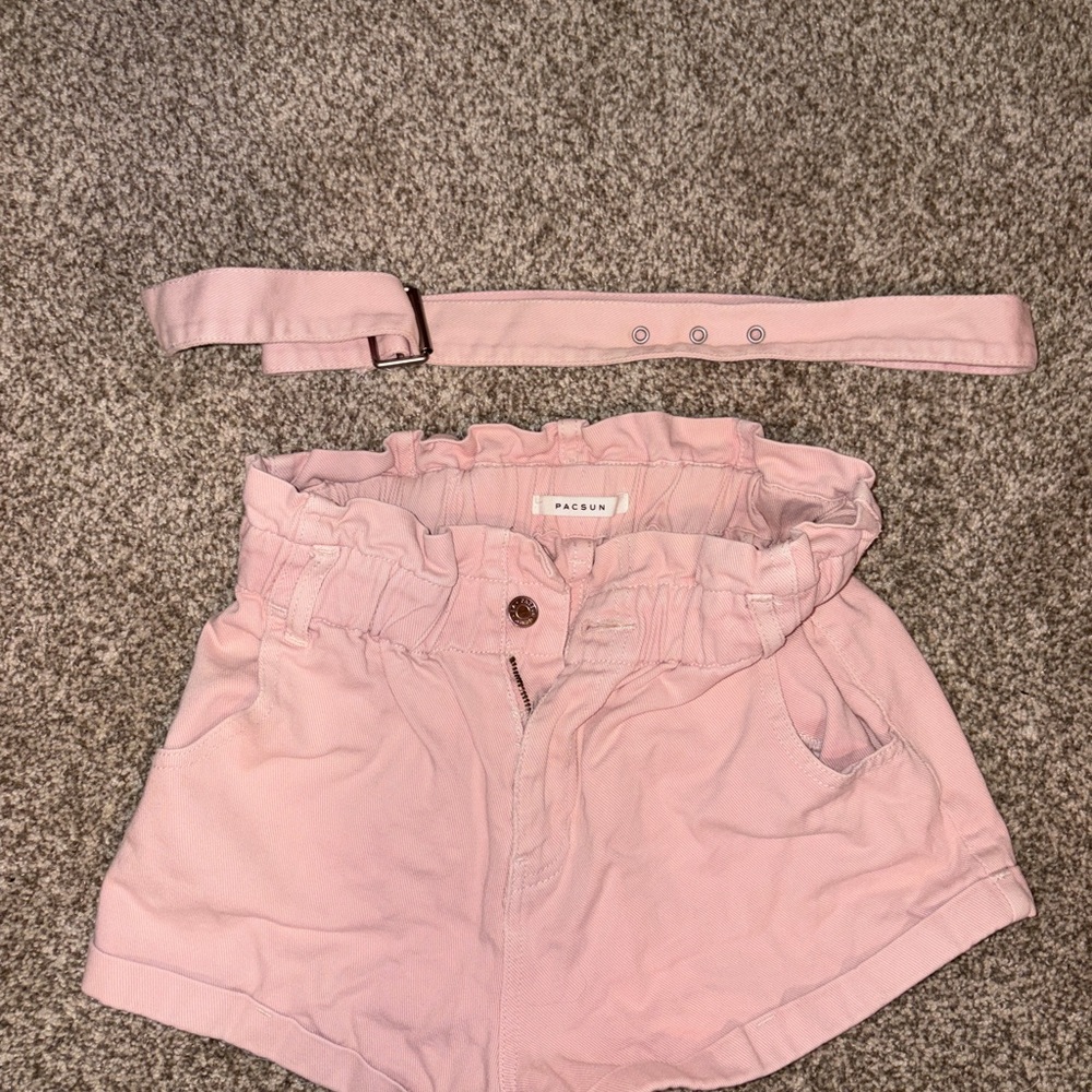 PacSun Blush High Waist Women's Shorts with Belt